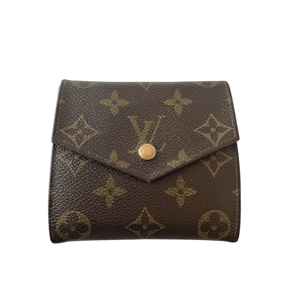 Louis Vuitton Vintage Monogram Compact Elise Double Sided Snap Wallet
